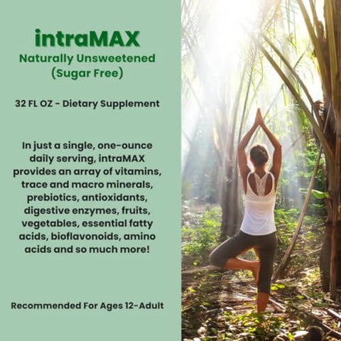 intraMAX - Drucker Labs – IntraMAX 2.0: Minerais Traços Líquidos Orgânicos, Multivitamínico Líquido para Homens e Mulheres, Sem OGM, Sem Laticínios, Sem Glúten, Magnésio, Zinco, Vitaminas D, C, E, Sem Açúcar