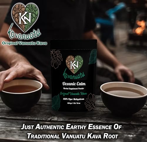 Kavanuatu - Vanuatu Kava em Pó Raiz de Kava Suplemento Herbal para Calma – 100g