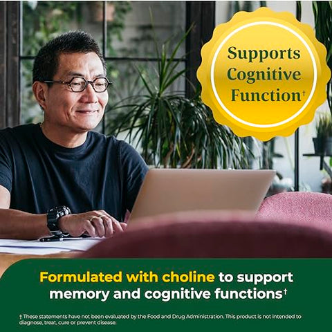 Men’s 55 Advanced Multivitamínico para Homens – Fórmula Médica – Colina, Vitamina D, Vitamina B12 – Além de Alimentos Reais – Suplemento para Saúde Cerebral de Adultos - MegaFood