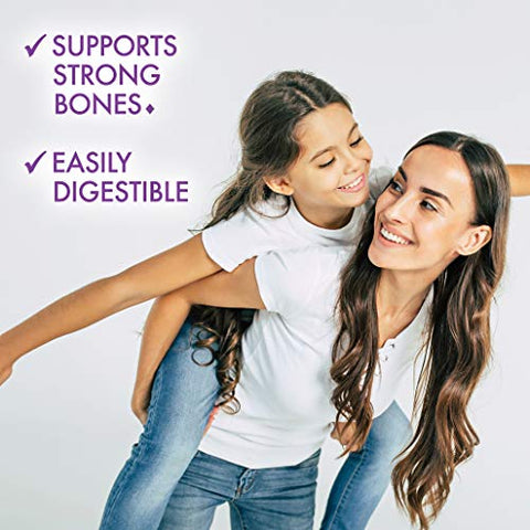 Nutrition – Cálcio Sem Leite 1.200 mg + Vitamina D3 400 UI – Alta Potência, Absorção Máxima – Fortaleça seus Ossos - Bluebonnet