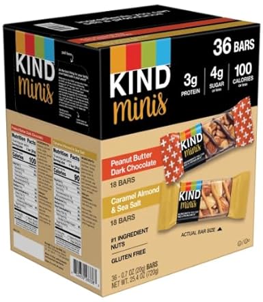 Generic - Mini Barras, Pacote Sortido, 20g, 36 unidades – Marca do Produto