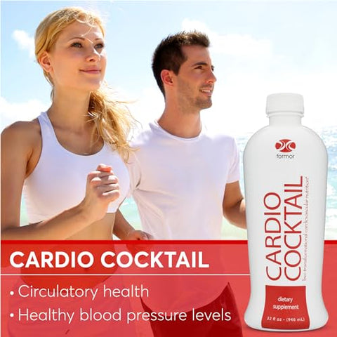 Sameriver - Cardio Cocktail Líquido Óxido Nítrico 946 ml – L-Arginina, Vitaminas B, 5.000 UI Vitamina D – Suporte à Saúde Cardiovascular, Suplemento Óxido Nítrico
