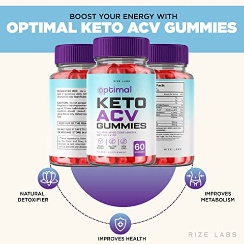 rize labs - (3 Pacotes) Gomas Optimal Keto – Gomas Optimal Keto ACV, Gomas Optimal Keto ACV para Perda de Peso com Suplemento de Vinagre de Maçã para Queimar Gordura da Barriga Gomitas Extra Fortes Por Peso