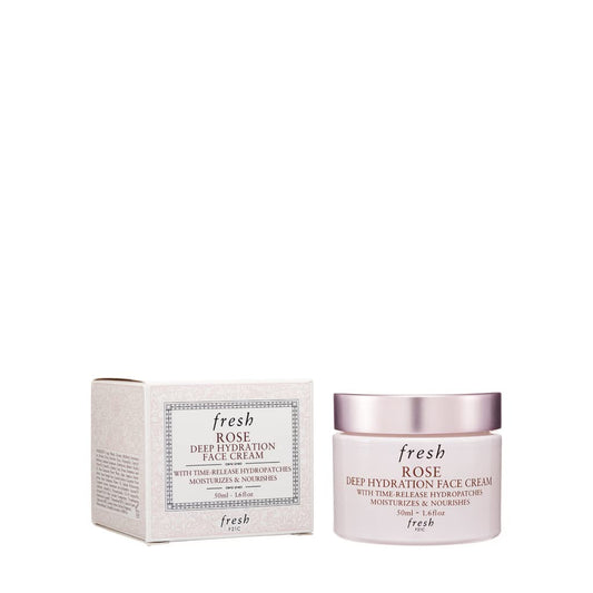 Creme facial hidratante profundo Fresh Rose – pele normal a seca, 1,6 onças (45g)