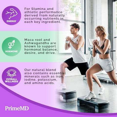 PrimeMD - 6 em 1 Raiz de Maca Orgânica – 100g | Energia, Vitalidade e Equilíbrio