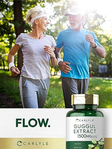 Extrato de Guggul 1500mg | 180 Cápsulas | Suplemento de Guggulsterona | Livre de OGM e Glúten | Carlyle Guggul Extract 1500mg | 180 Cápsulas | Guggulsterone Supplement | Não-OGM e Livre de Glúten - Carlyle