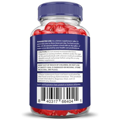 Justified Laboratories - Slim Fusion Keto ACV Gummies 1000MG Avançado Fórmula de Gomas Slimfusion Keto com Vinagre de Maçã, Romã e Beterraba em Pó B12 Vegano Não GMO 60 Gomas