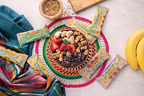 Everglobe - Wipala Barras de Proteína – Variedade: Feitas com Quinoa e Lupino Andino, Vegano, Sem Nozes, Sem Glúten, Não-OGM, 12 Unidades
