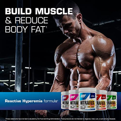 GAT SPORT - GAT Sport NITRAFLEX Burn – Pré-Treino Blue Raspberry, 30 doses – Marca GAT Sport