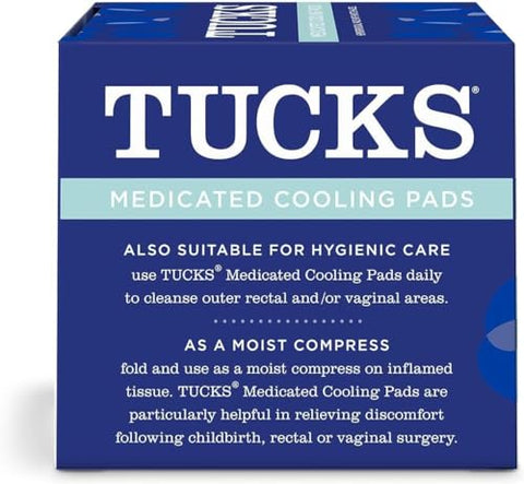 TUCKS - Tucks Almofadas Refrescantes para Hemorroidas Medicadas. 100 Unidades Cada (Pacote com 2)
