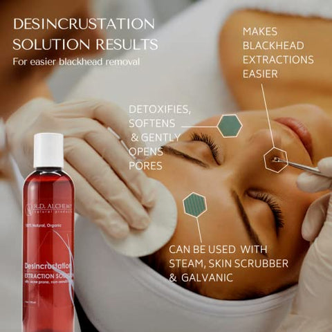 R.D. ALCHEMY - RD ALCHEMY – Solução Desincrustante/Fluido Descamante para suavizar e abrir os poros, remover cravos e facilitar extrações. Perfeito para Esteticistas ou uso doméstico