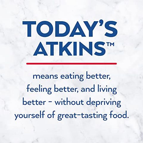 Barra de Snack Atkins, Torta de Maçã Caramelada, Sabor Natural, Rica em Proteínas e Fibras, Baixo Carboidrato, Baixo Açúcar (30 Barras)