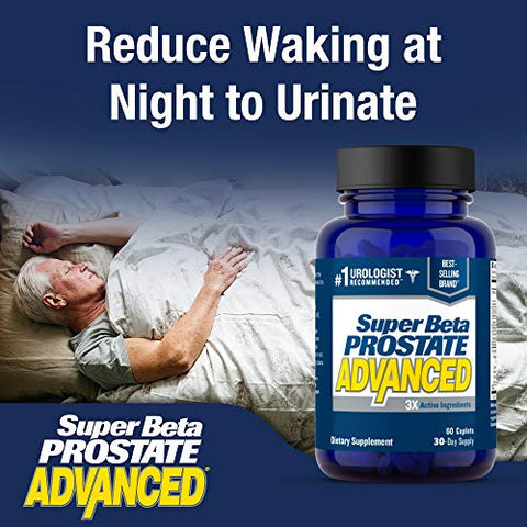 SUPER BETA PROSTATE - Suplemento Avançado para Próstata em Homens – Reduza idas ao banheiro, melhore o sono, apoie a saúde urinária