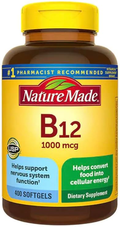 nalkot - Nature Made Vitamina B12 1000 mcg, 400 Softgels, Vitamina B para Mulheres – Compre Agora!