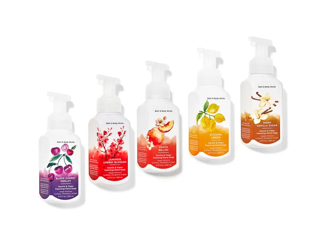 Bath & Body Works - Bath and Body Works – Conjunto de 5 Sabonetes Líquidos Espumantes (Fresh)
