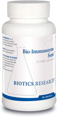 Bio Immunozyme Forte – Multivitamina/Mineral para Apoiar a Função Imunológica Normal e Saudável, Equinácea, Pimenta Caiena, Lactobacillus acidophilus, Probióticos, Aminoácidos – 60 cápsulas - Biotics Research