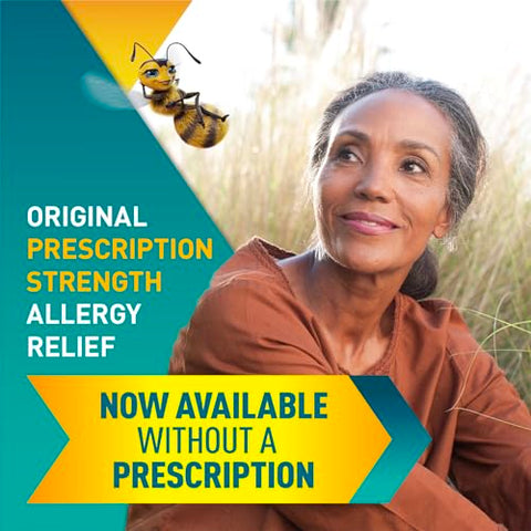 24HR Spray Nasal para Alergia, Congestão Nasal, Alívio Não Sonolento em Força Total de Prescrição, 120 Sprays - Nasonex