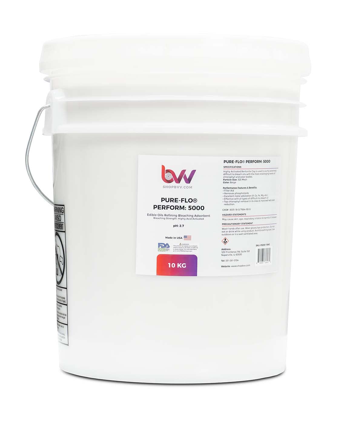 BEST VALUE VACS - BVV Pure-Flo Perform 5000 – Branqueamento Altamente Ácido Ativado – 500g