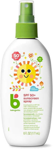 Protetor Solar Babyganics Spray 50 FPS, 177ml, Embalagem Pode Variar