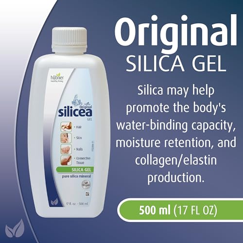 Hubner - Original Silicea Gel 500 ml – Cabelos, Pele, Unhas e Tecido Conjuntivo – Fórmula Pura de Gel de Sílica Coloidal – Sem Aditivos ou Conservantes