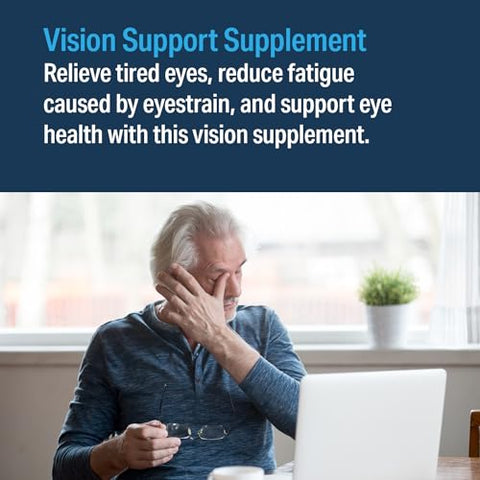 Fórmula Avançada para a Visão, Suporte para a Função Ocular, Vitaminas para os Olhos, Luteína, Zeaxantina, Vitamina A, C, Zinco, Livre de Glúten, Sem Lactose - Advanced Bionutritionals