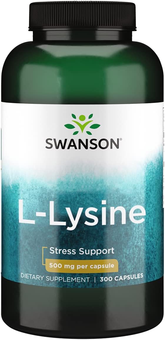 L-Lysine Free Form – Suplemento Natural para Apoio ao Estresse - Swanson