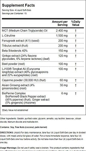 Testosterone Up Red 60 Cápsulas – Aumente sua testosterona naturalmente - Irwin Naturals