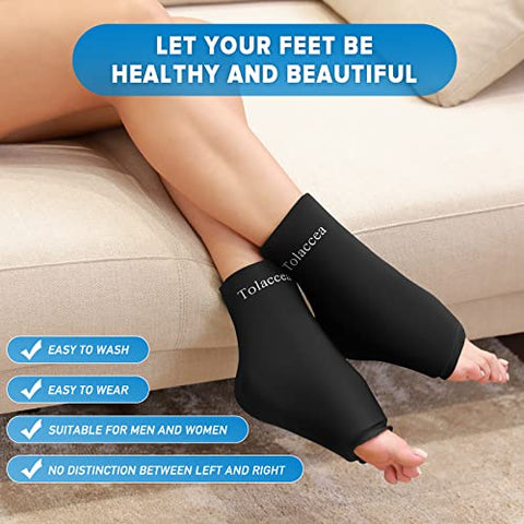 Tolaccea - Envoltório de Gelo Reutilizável para Tornozelo e Pé, Gel de Gelo para Lesões Quentes – Marca: Ankle Foot Wrap
