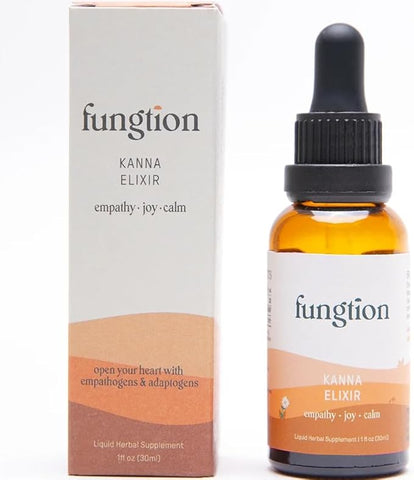 fungtion - Kanna Elixir – Mistura de Kanna Sul-Africana, Chaga Orgânica, Reishi e Valeriana (30ml)