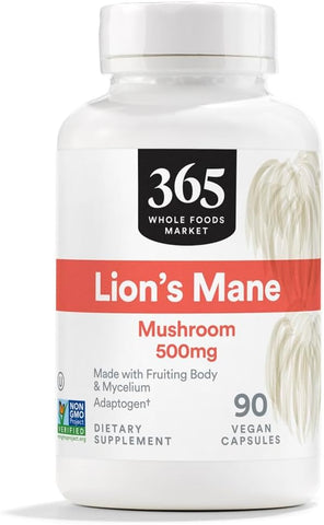 Lion’s Mane – Cogumelo do Leão, 90 Cápsulas, 90g - 365 by Whole Foods Market