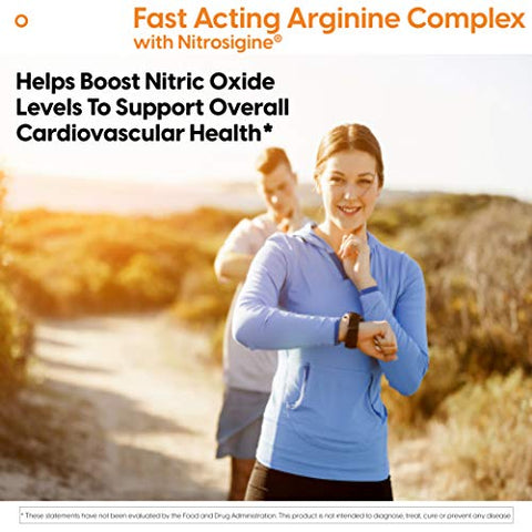 Doctor's BEST - Complexo de Arginina de Ação Rápida Doctor’s Best c/Nitrosigine – Aumente o Óxido Nítrico e o Fluxo Sanguíneo