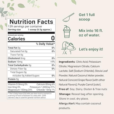 Pó de Eletrólitos de Hidratação Micro Ingredients, 2lbs (139 Porções) | Keto