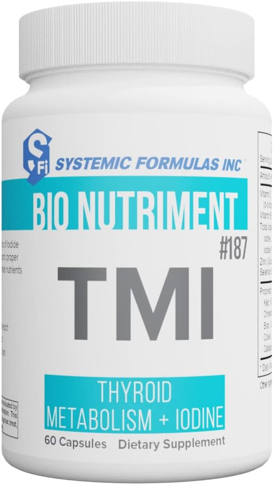 Bio Nutrient - Systemic Formulas Bio Nutriment TMI – Suporte para Tireoide com Iodo 60 Cápsulas