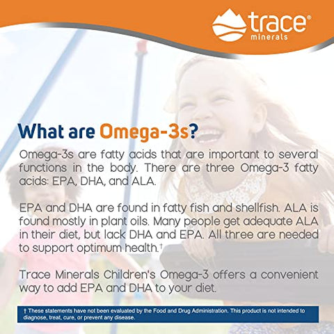 Ômega-3 Líquido Infantil | Promove Saúde Cerebral | 60 ml - Trace Minerals