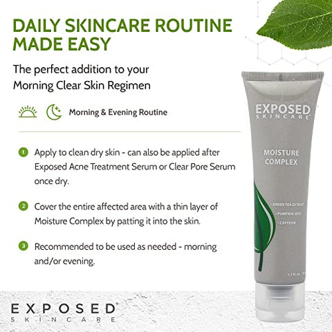 Moisture Complex – Complexo Hidratante com Vitamina E e Extrato de Chá Verde com Semente de Abóbora | 50g - Exposed Skin Care