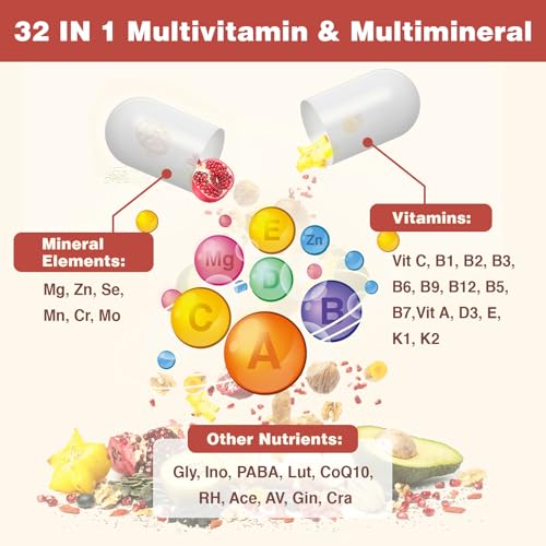 Sambugra - Liposomal Multivitamínico para Mulheres 50 – Multivitamínico Diário para Mulheres com 32 Ingredientes, CoQ10, Vitaminas C, B, D, E para Saúde Cardiovascular