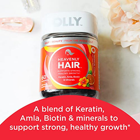 Heavenly Hair Gummy – Suporte para Cabelos Saudáveis com Queratina e Biotina | Marca OLLY - OLLY