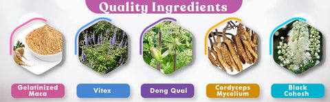 Herb Krave - Flow and Glow – Equilíbrio Hormonal Natural para Mulheres – TPM – 60 cápsulas – 100% natural – Marca Flow and Glow