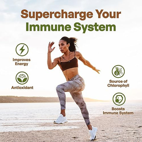 Pó de Chlorella, Pó de Verdes Puros com Vitaminas, Minerais e Antioxidantes, Pó de Super Alimento Natural de Verdes, Pó Verde de Células de Chlorella Quebradas, Não-OGM, 100g - Go Nutra