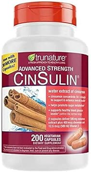 Kaxilu - IKJ Advanced Strength Cinsulin Canela, Picolinato de Cromo, Vitamina D3 500 Mg, Picolinato de Cromo 400 Mcg, Vitamina D3 500 UI, 200 Cápsulas