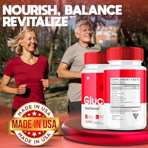 Fyvus - (5 Pacotes) Cápsulas de Suporte à Saúde e Bem-Estar GlucoBio – Gluco Bio Pills, Vitaminas Naturais Gluco Bio para Saúde Geral e Bem-Estar, Suplemento de Suporte ao Glicogênio, Cápsulas BioGluco (300 g)