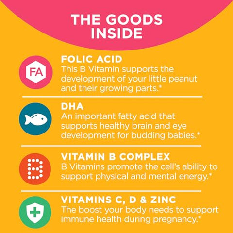 Ultra Strength Prenatal Multivitamin Softgels – Suporte ao Crescimento Saudável – 60 cápsulas - OLLY