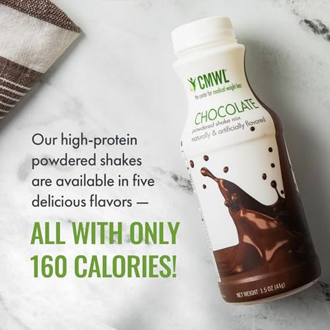 CMWL - Chocolate em Pó para Shake Proteico | Substituto de Refeição | Gerenciamento de Peso | 160 Calorias, 16g Proteína, 24 Vitaminas