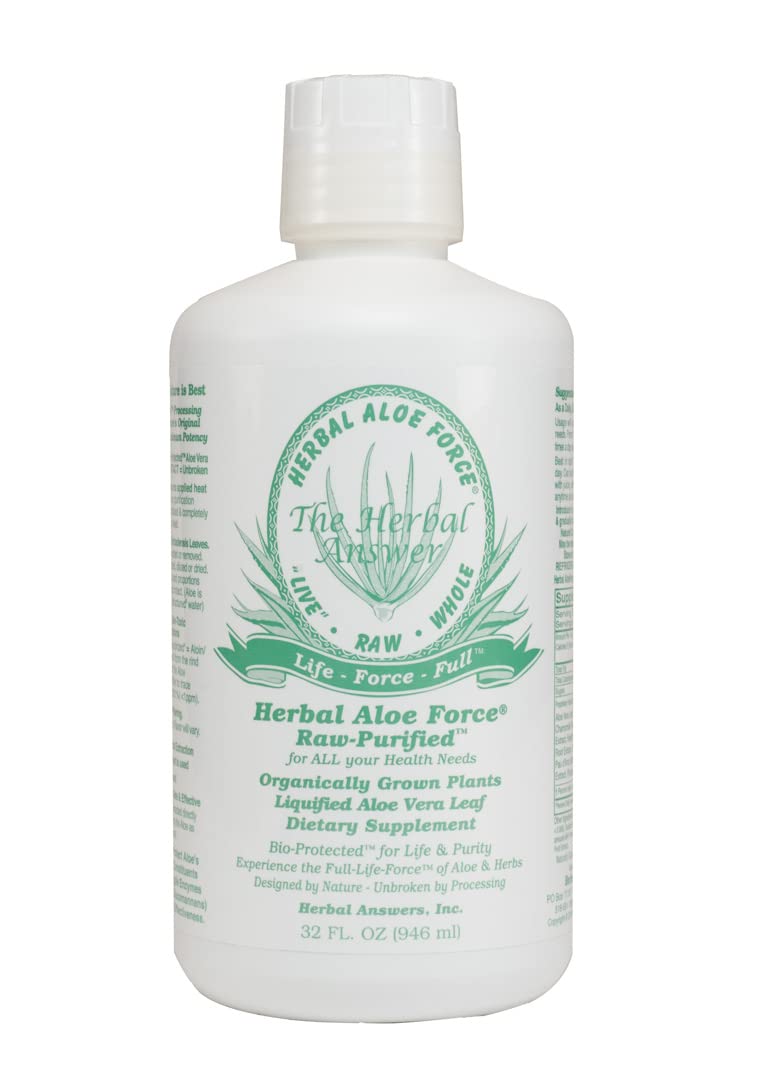 Herbal Answers - Aloe Vera Herbal Aloe Force – Suplemento Herbal, 32 fl oz (946 ml)