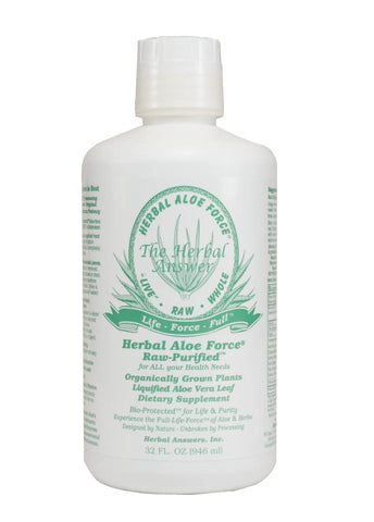 Herbal Answers - Aloe Vera Herbal Aloe Force – Suplemento Herbal, 32 fl oz (946 ml)
