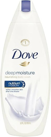 Sabonete Líquido Corporal Com Nutrientes Naturais para Pele Instantaneamente Macia e Nutrição Duradoura Hidratação Profunda Livre de Sulfato 650 ml, 4 Unidades - Dove