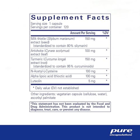 LVR Formula | Suporte Antioxidante para a Saúde das Células do Fígado | 120 Cápsulas - Pure Encapsulations