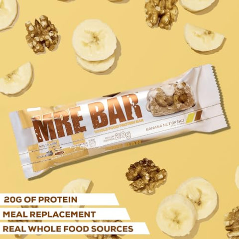 MRE Bar de Proteína, Bolo Alemão de Chocolate – Contém Óleo MCT 20g de Proteína de Alimentos Integrais – Fácil Digestão, Barra de Substituição de Refeição com Baixo Teor de Açúcar e Equilíbrio de Macros (12 Barras) - REDCON1