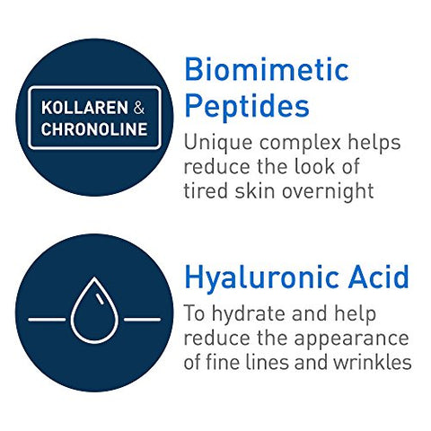 Night Cream para o Rosto | 2 Unidades (50 ml Cada) | Creme Noturno Renovador da Pele com Ácido Hialurônico - CeraVe