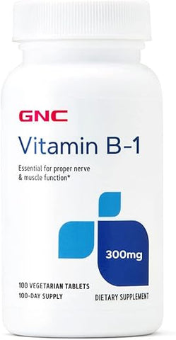 Vitamina B-1 300mg – 100 Comprimidos Vegetarianos (100 Porções) - GNC